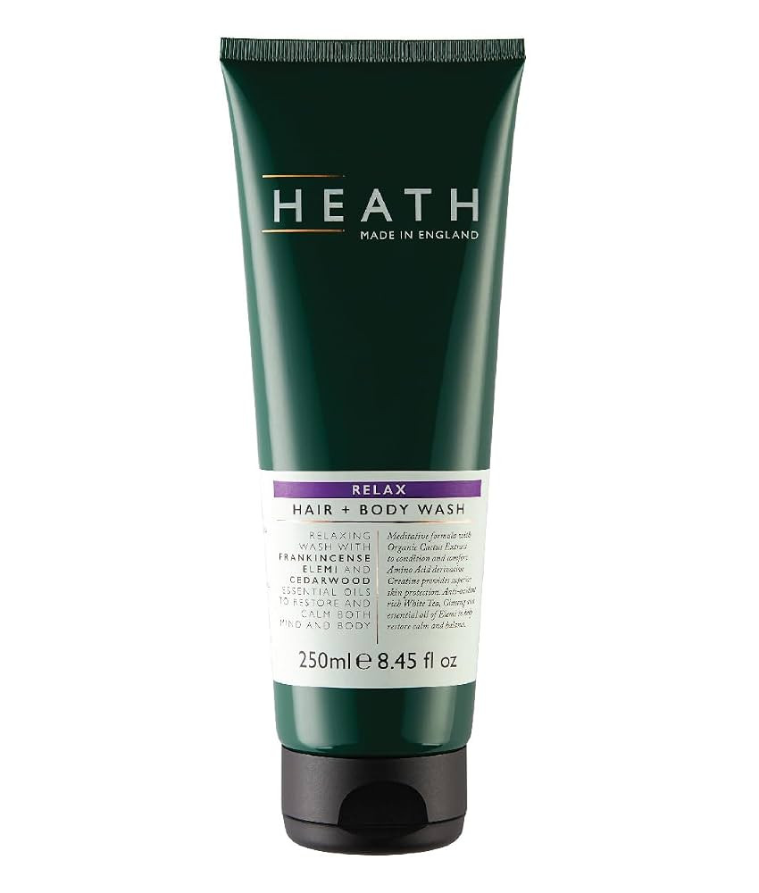 Heath Relax Hair and Body Wash - With Frankincense, Elemi and Cedarwood Essential Oils - To Resto... | Amazon (UK)