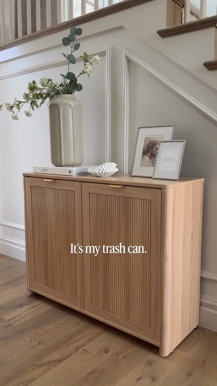 New trash & recycling cabinet costs way less than you’d think.

#LTKdayinmylife #LTKHome #LTKmomlife