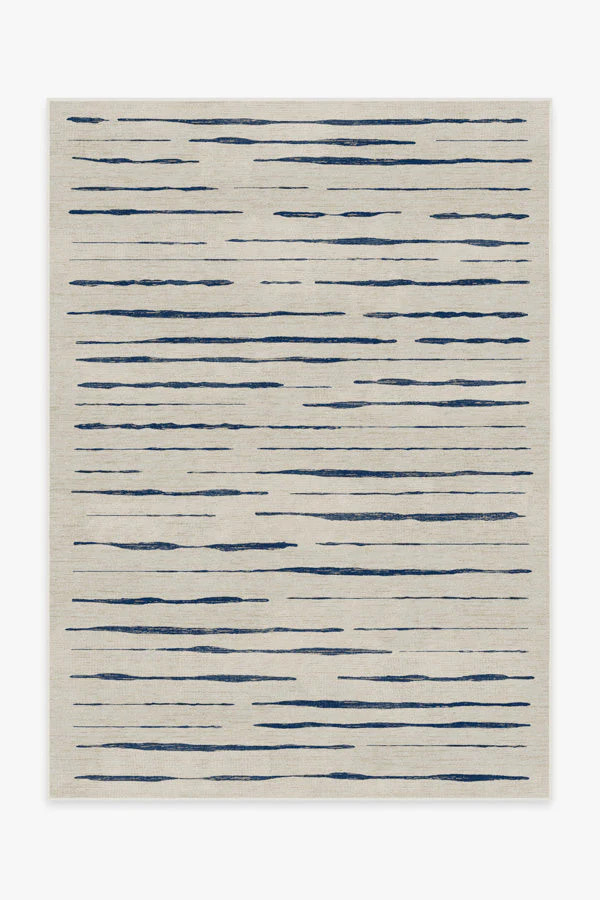 Talas Stripe Indigo Rug | Ruggable