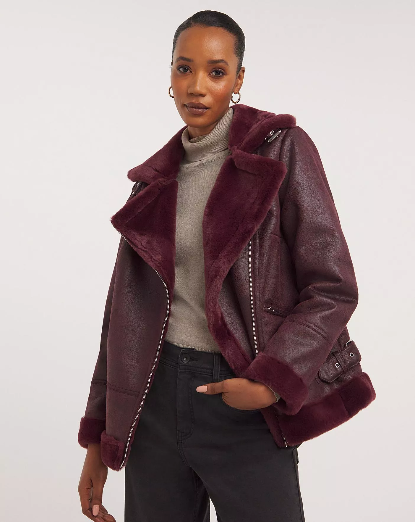 Jd williams clearance faux fur coats