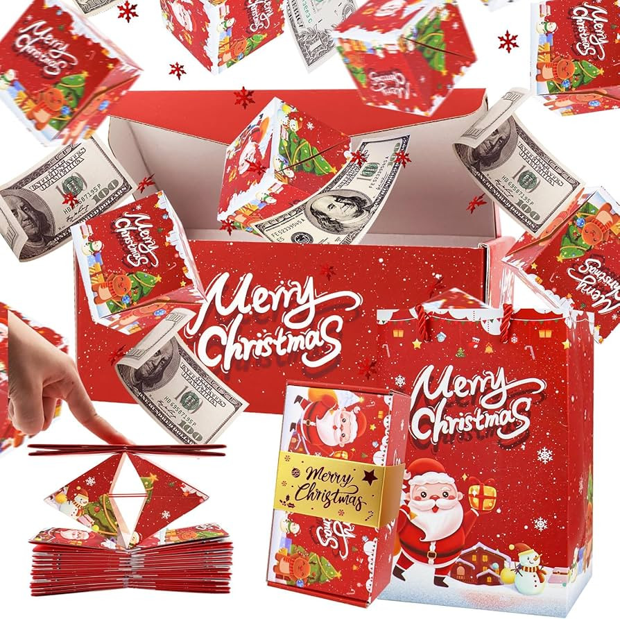 Surprise Gift Box Explosion for Money, Unique Folding Bouncing Money Box for Cash Gift, Christmas... | Amazon (US)