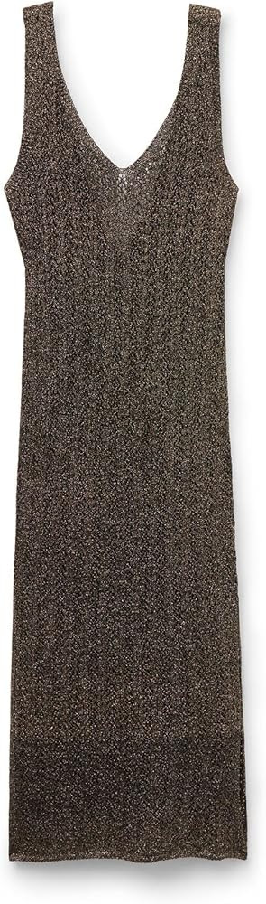 CALZEDONIA Woman's Crocheted Lamé Maxi Dress | Amazon (US)