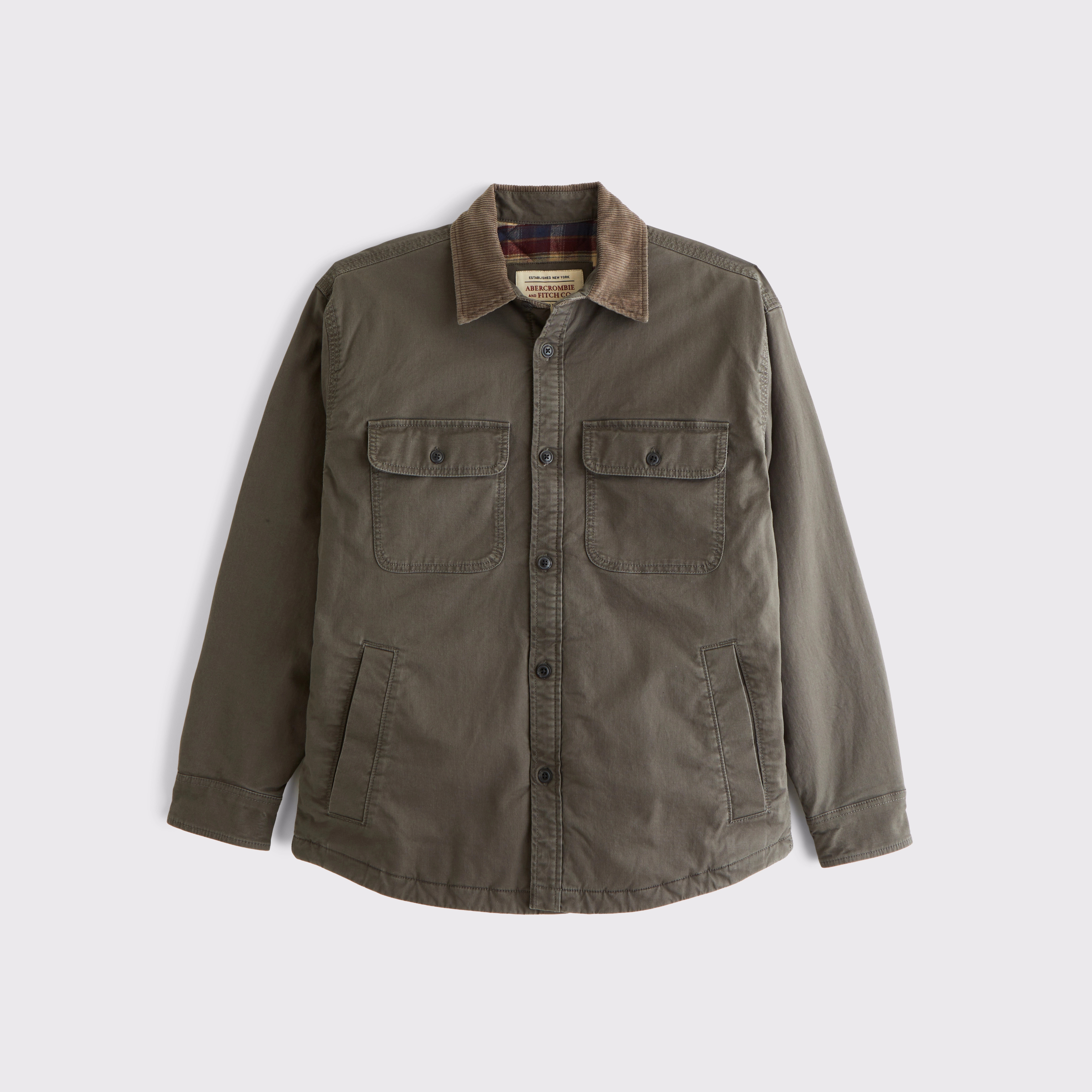 Twill Shirt Jacket | Abercrombie & Fitch (US)