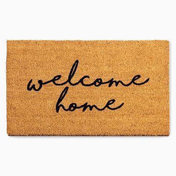 Nickel Designs Hand-Painted Doormat - Welcome Home | West Elm (US)