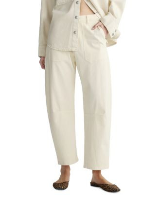 Billie High Rise Barrel Jeans in Crema | Bloomingdale's (US)