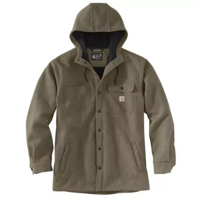 Carhartt Men's Rain Defender Relaxed Fit Heavyweight Hooded Shirt Jacket | Tractor Supply