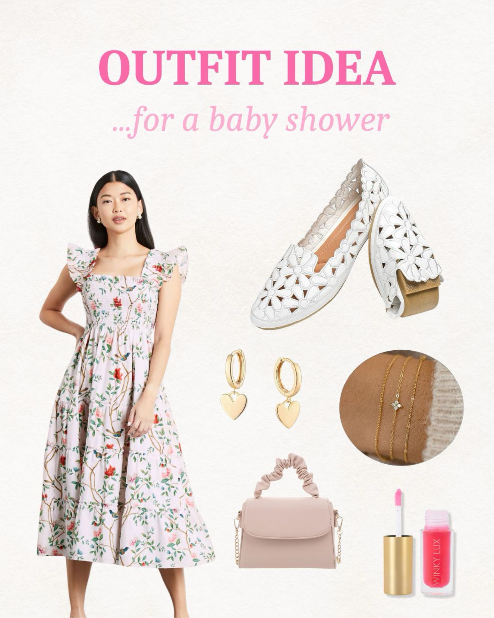 baby shower, baby sprinkle, dress, floral dress, flowers, ballet flats, white shoes, gold bracelet, gold earrings, dainty jewelry, lip oil, ulta, amazon, hill house, pregnancy, maternity 

#LTKbaby #LTKbump #LTKparties