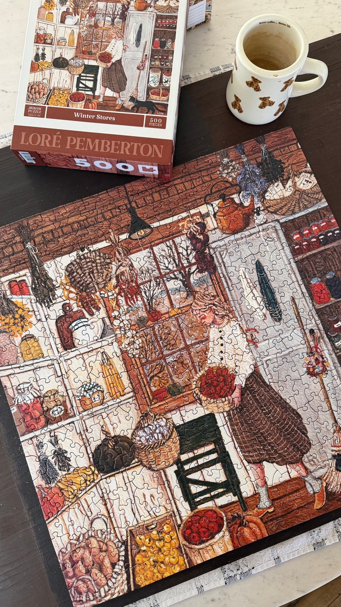 The best way to make a cozy day, do a puzzle. Andy Lore Pemberton puzzle will do! 😉 

#LTKHome