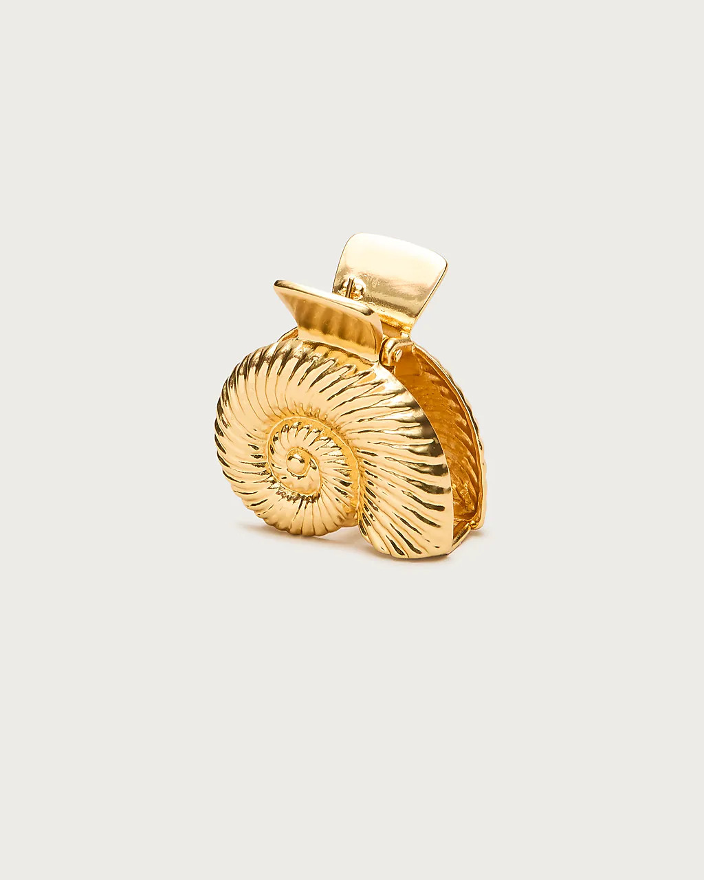Metallic shell claw hair clip | J. Crew US