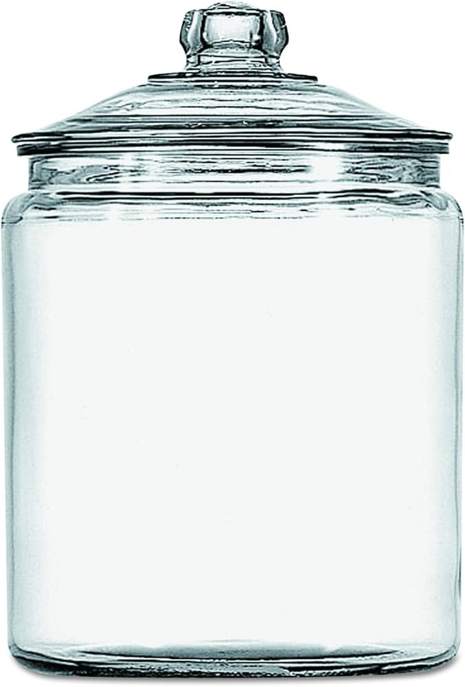 Anchor Hocking 69349T 7-3/8" Diameter x 10" Height, 1 gallon Storage Jar with Cover | Amazon (US)