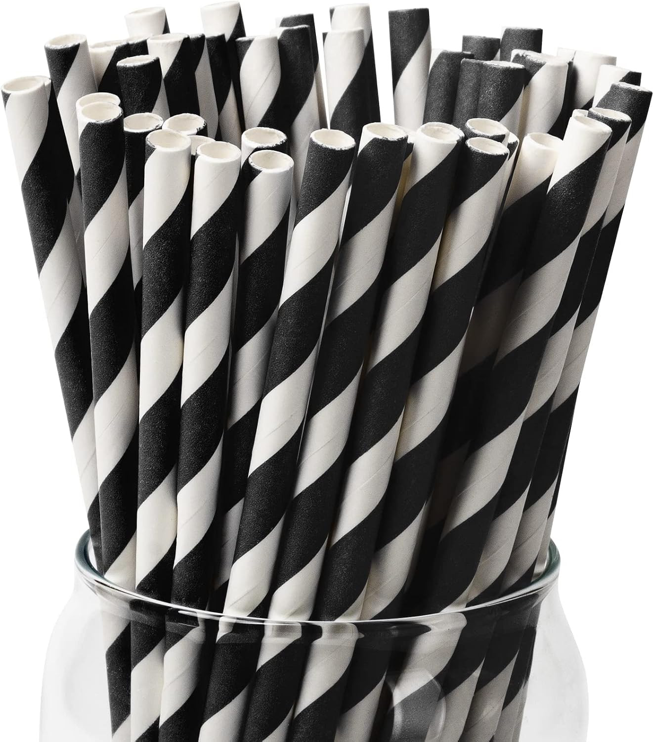 [100 Pack] Black Paper Straws | Amazon (US)