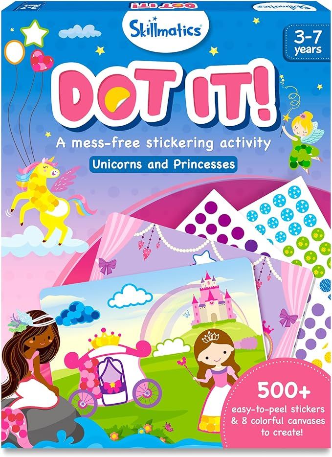 Skillmatics Art Activity - Dot It Unicorns & Princesses, No Mess Sticker Art for Kids, Craft Kits... | Amazon (US)