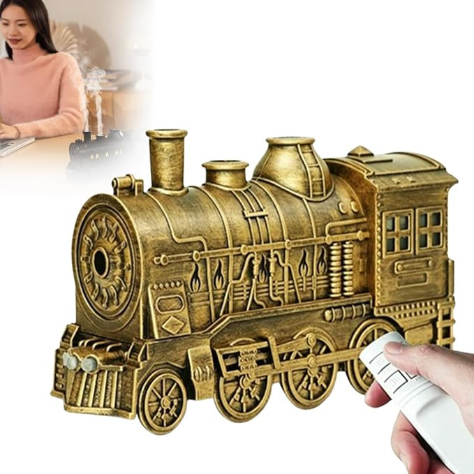 Polar Express Train Diffuser, Vintage Steam Train Humidifier for Home (B) | Amazon (US)