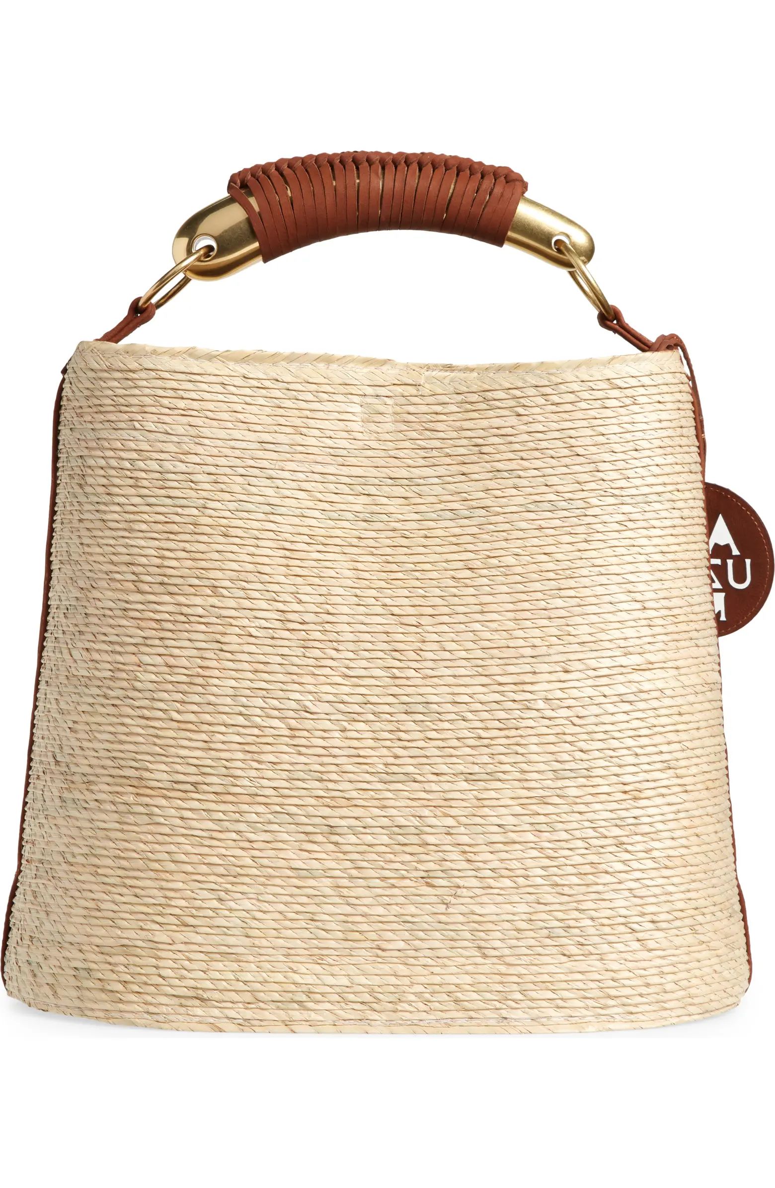 Watermill Top Handle Straw Bucket Tote | Nordstrom