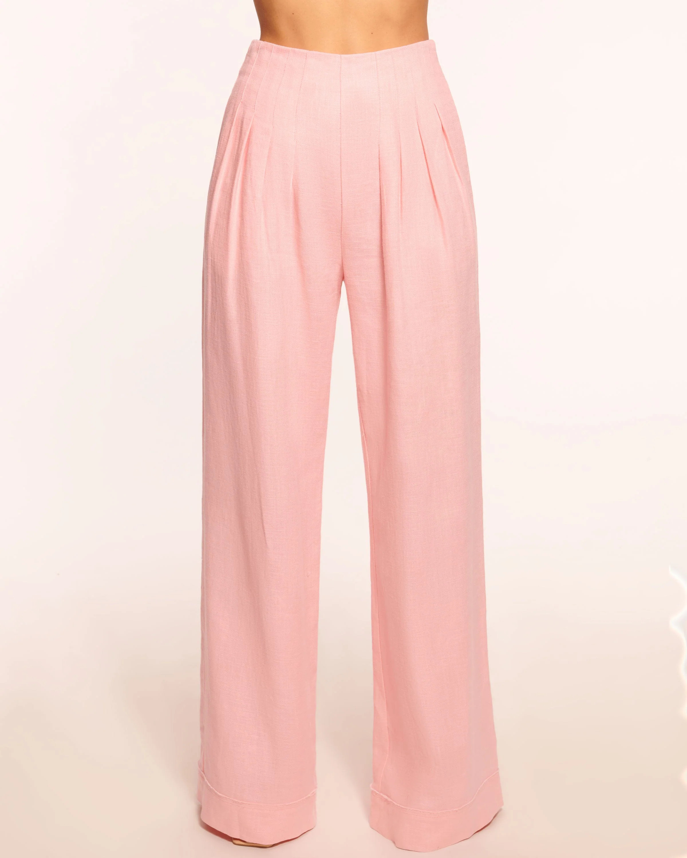 Dalia Pleated Linen Pant | Ramy Brook