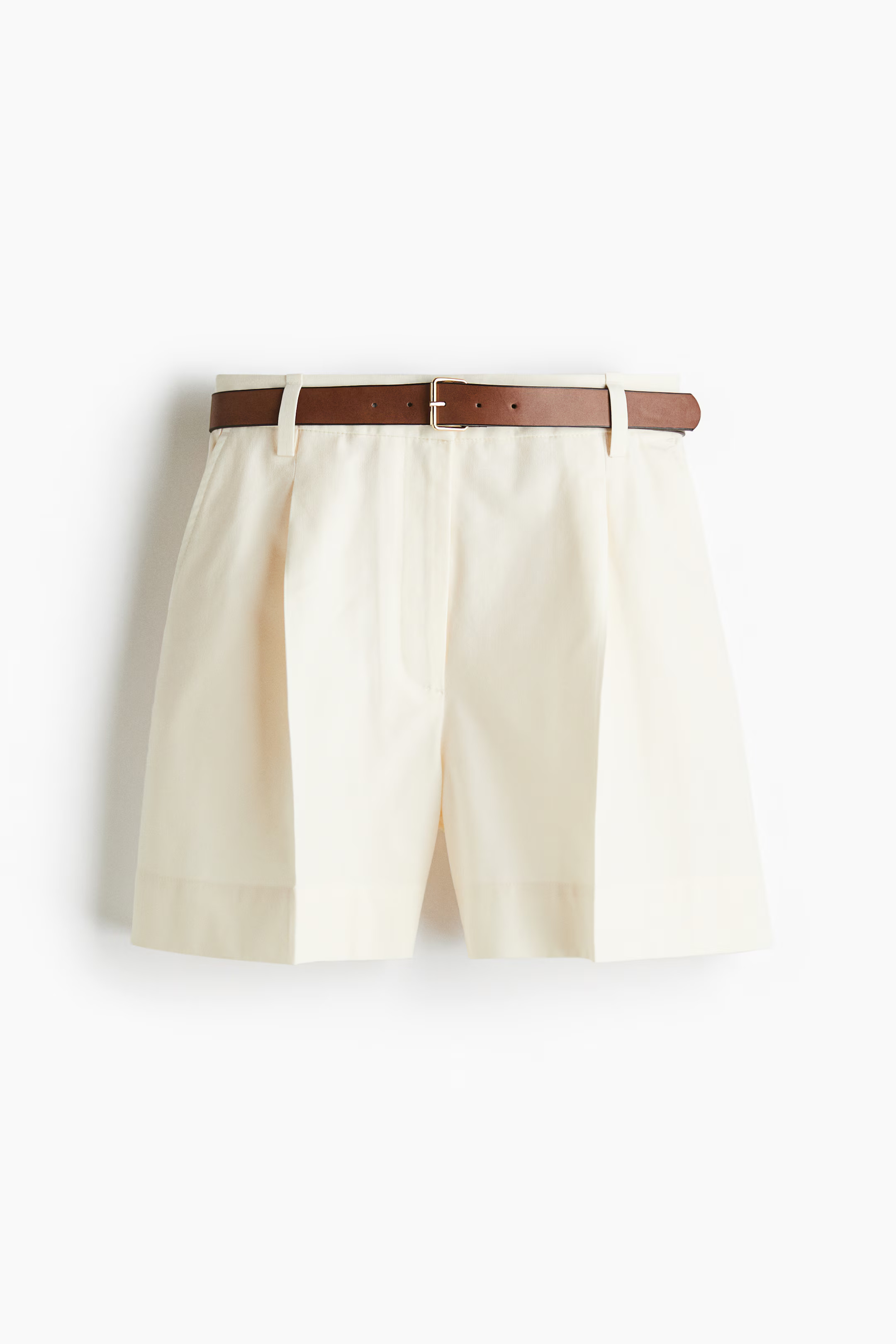 Pantalón corto de sarga con cinturón | H&M (FR, IT, ES, PT, BE)