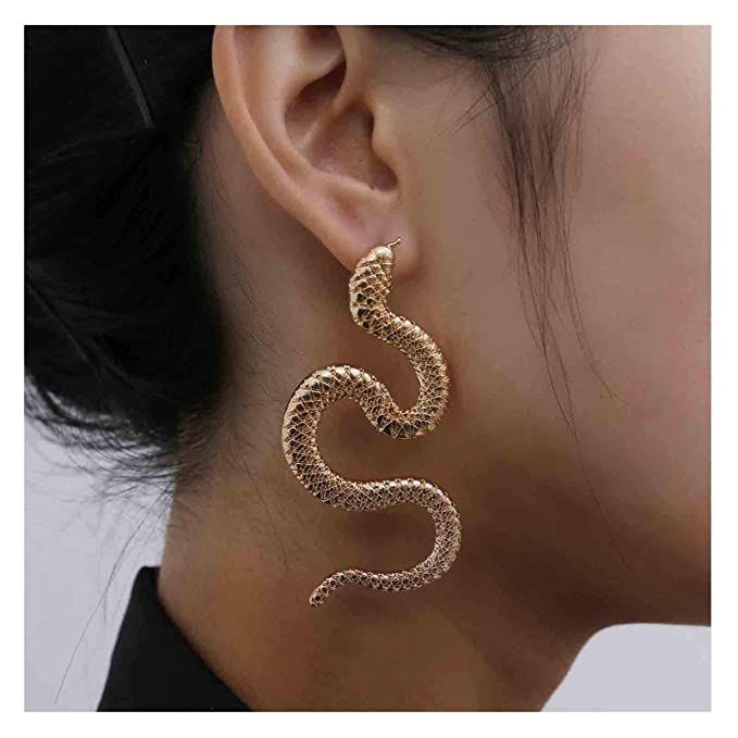 Olbye Snake Studs Earrings Gold Long Dangle Serpent Earrings Minimalist Earrings Special Jewelry ... | Amazon (US)