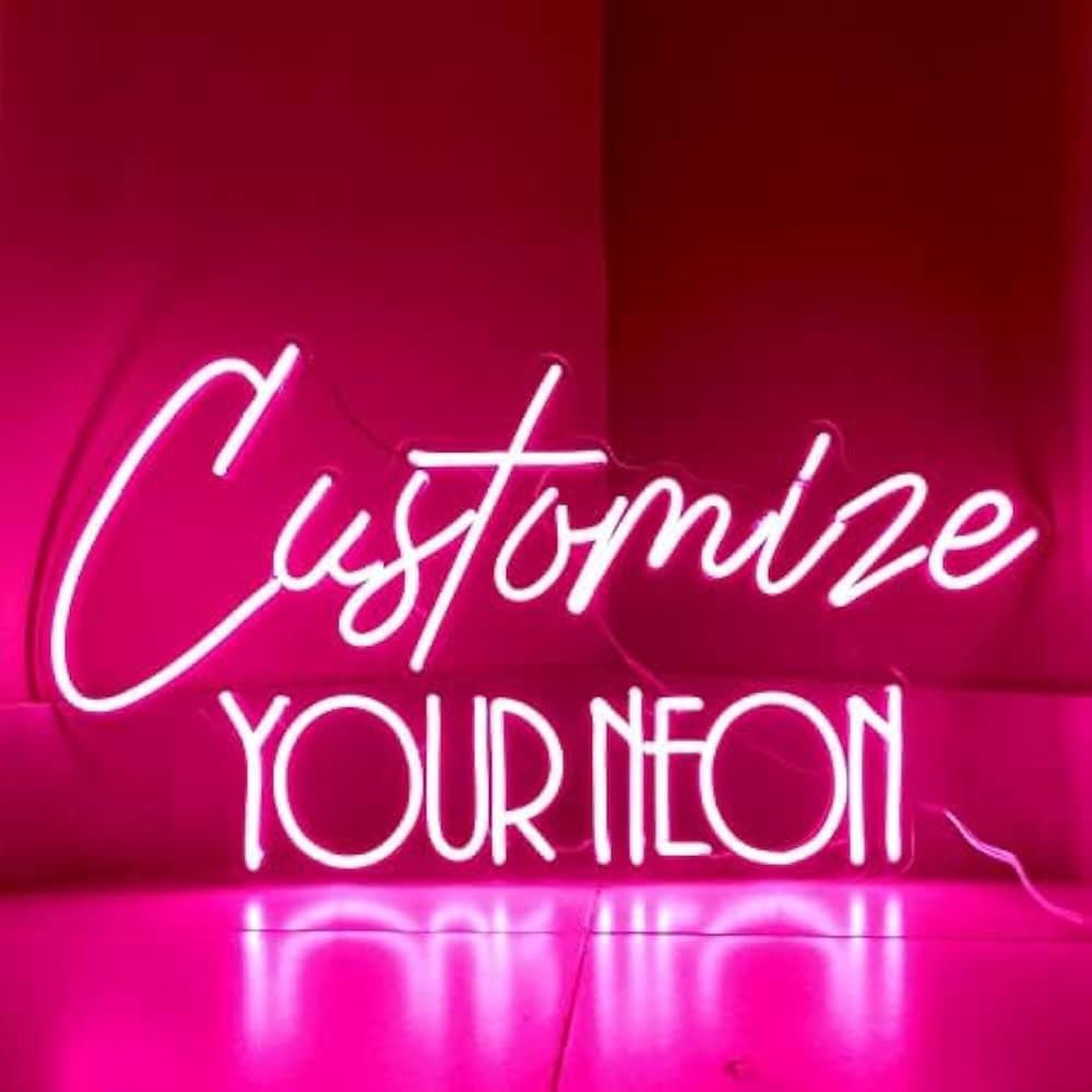 WNAKSEN Custom Neon Signs, Neon Sign Customizable for Wall Decor, Personalized Neon Sign for Wedd... | Amazon (US)
