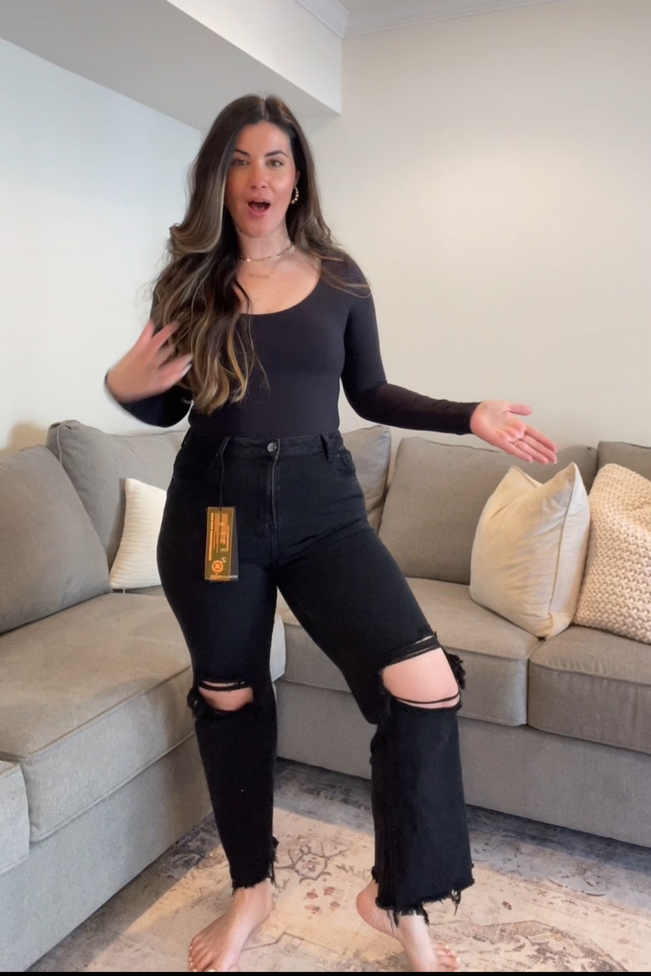 I found the perfect black jean! Stretchy and so flattering! 

#LTKstyletip #LTKmidsize