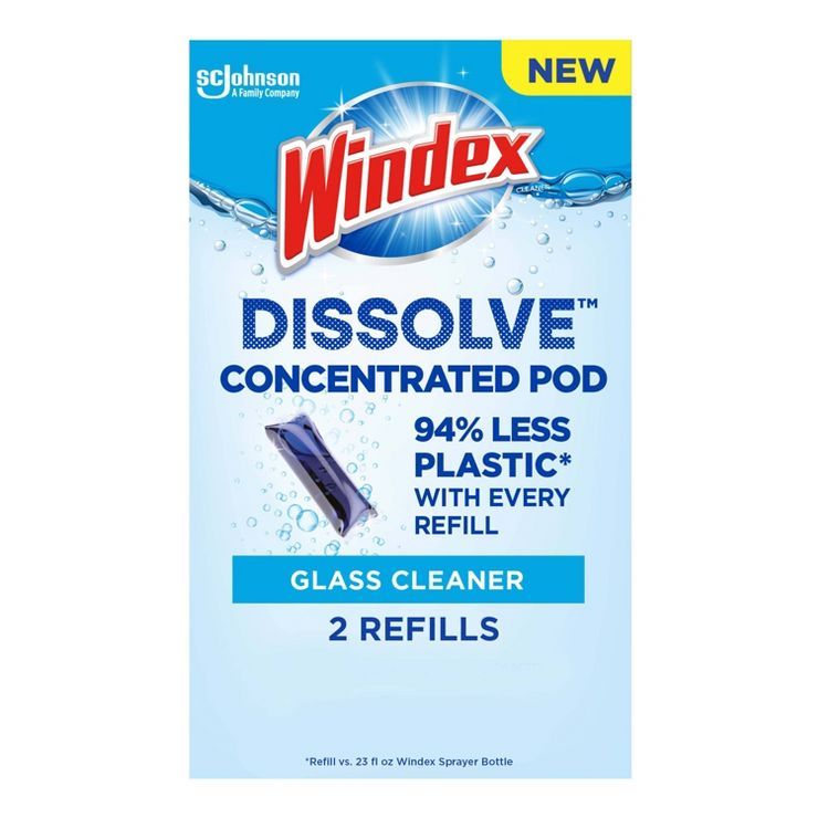 Windex Dissolve Pods Original Cleaner Refill - 0.28 fl oz/2pk | Target