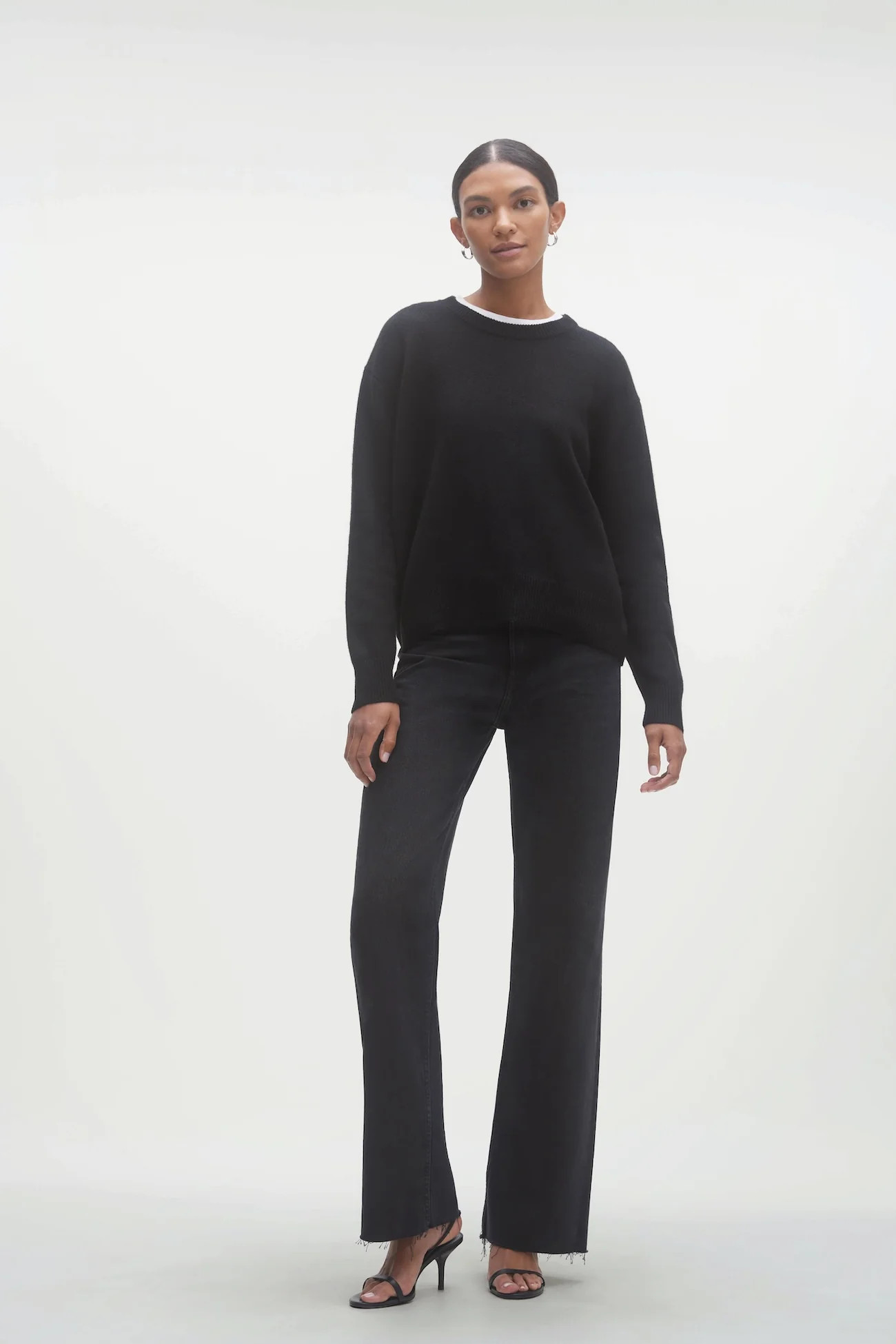 KAIA CREWNECK CASHMERE SWEATER | NAKED CASHMERE