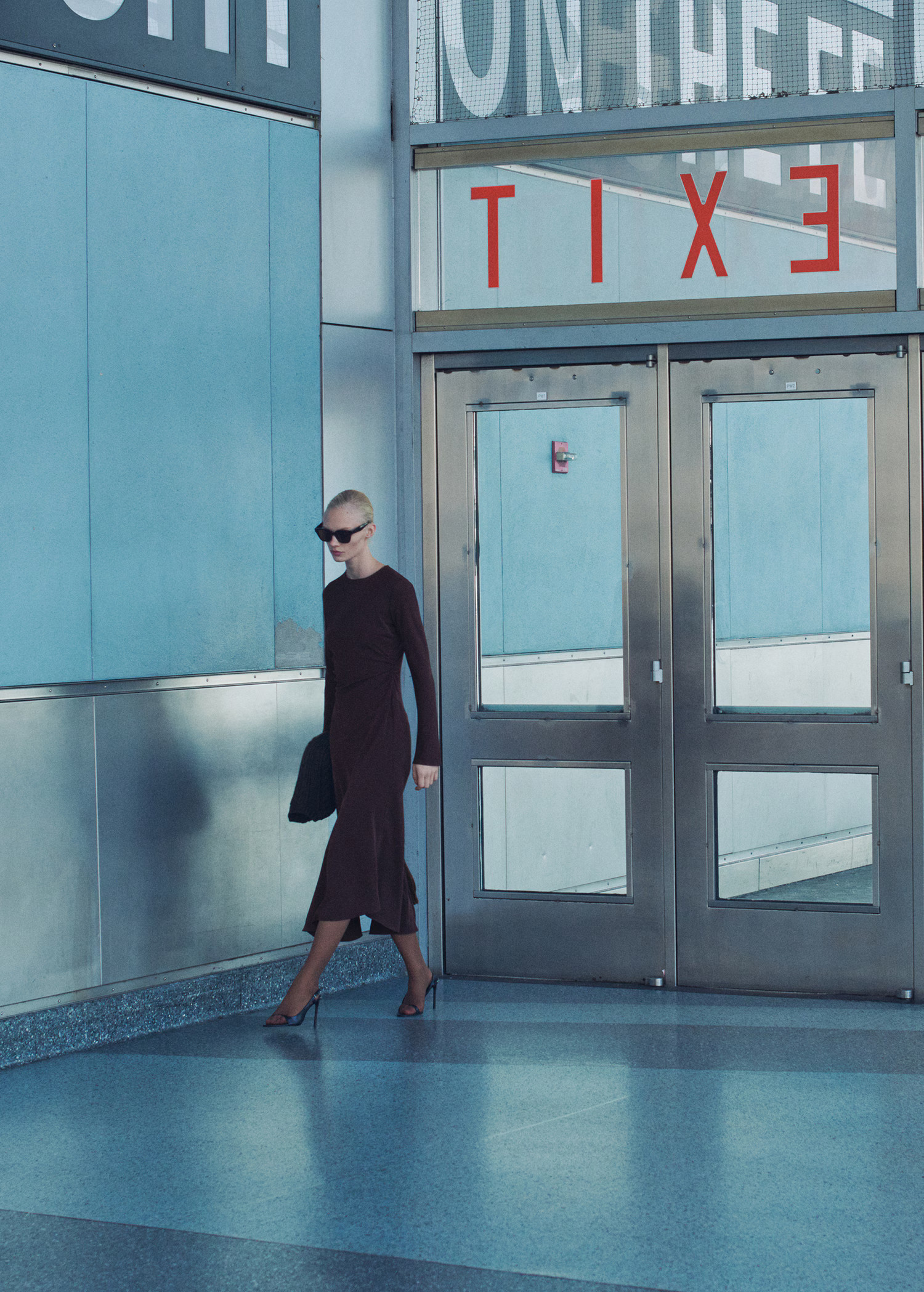 Midi-dress with draped waist - Women | MANGO USA | Mango (US/MX/AU)