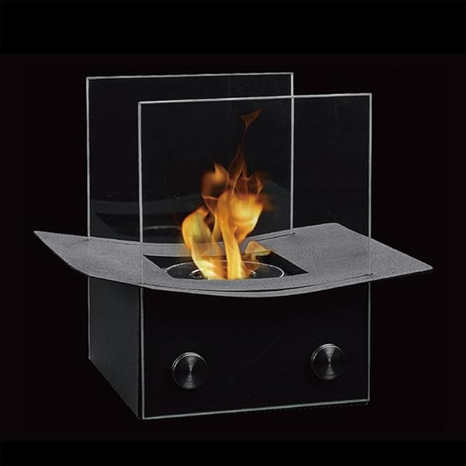 NEWIMAGE Tabletop Fire Pit, Fire Bowl 6Lx7Wx8 H Portable Tabletop Fireplace Clean Burning Bio Eth... | Amazon (US)