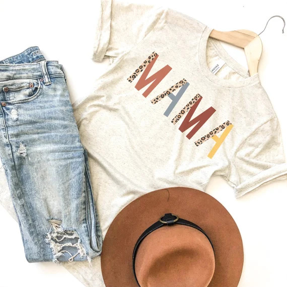 Leopard Mama Shirt Mama Shirt Mama Leopard Shirt Mommy | Etsy | Etsy (US)