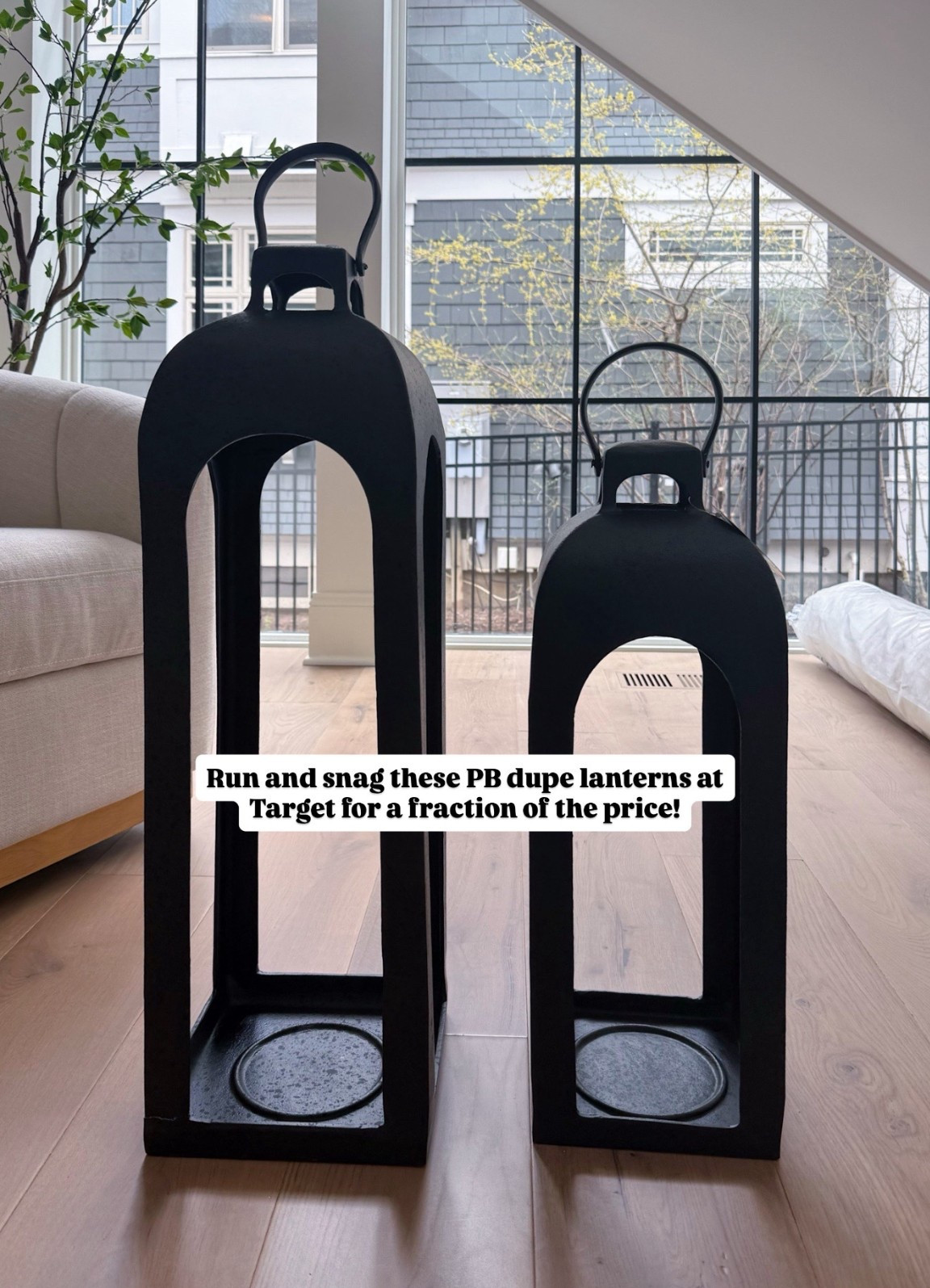 Outdoor lanterns for your porch or patio! Don’t miss out on these, the PB ones this size are over $300!

#LTKHome #LTKSeasonal