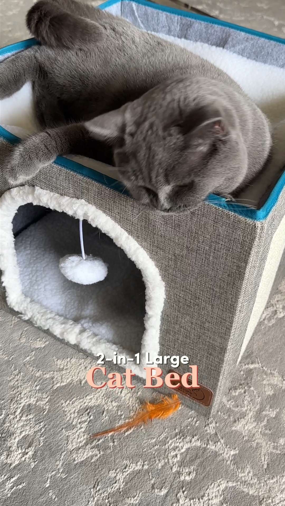 This 2-in-1 cube cat bed is such a win for cozy-loving cats 🐱 Hide inside for privacy or sprawl out on top for full nap mode. The plush fabric feels extra cozy, and the structured shape keeps it from collapsing over time. A functional and adorable upgrade for any pet corner.   🛋️  #catessentials #petinspo #cozycats  

#LTKHome #LTKFindsUnder100