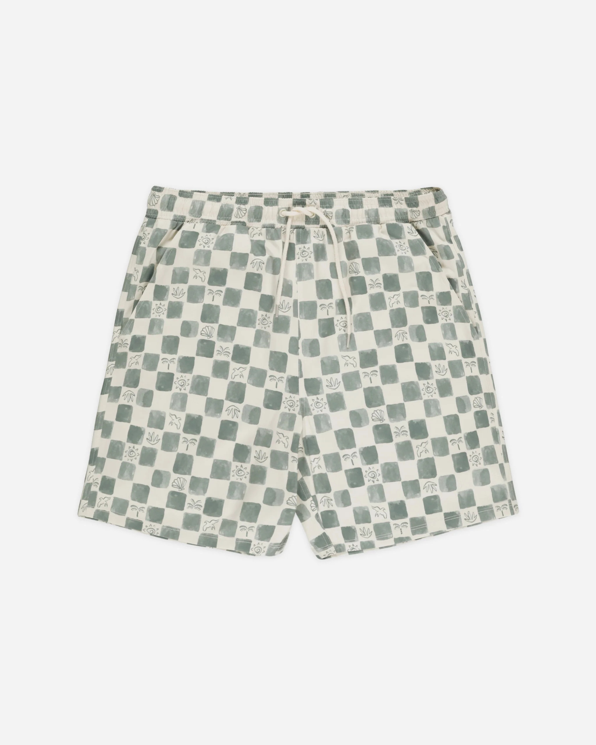 Men's Boardshort | Coastal Check | Rylee + Cru