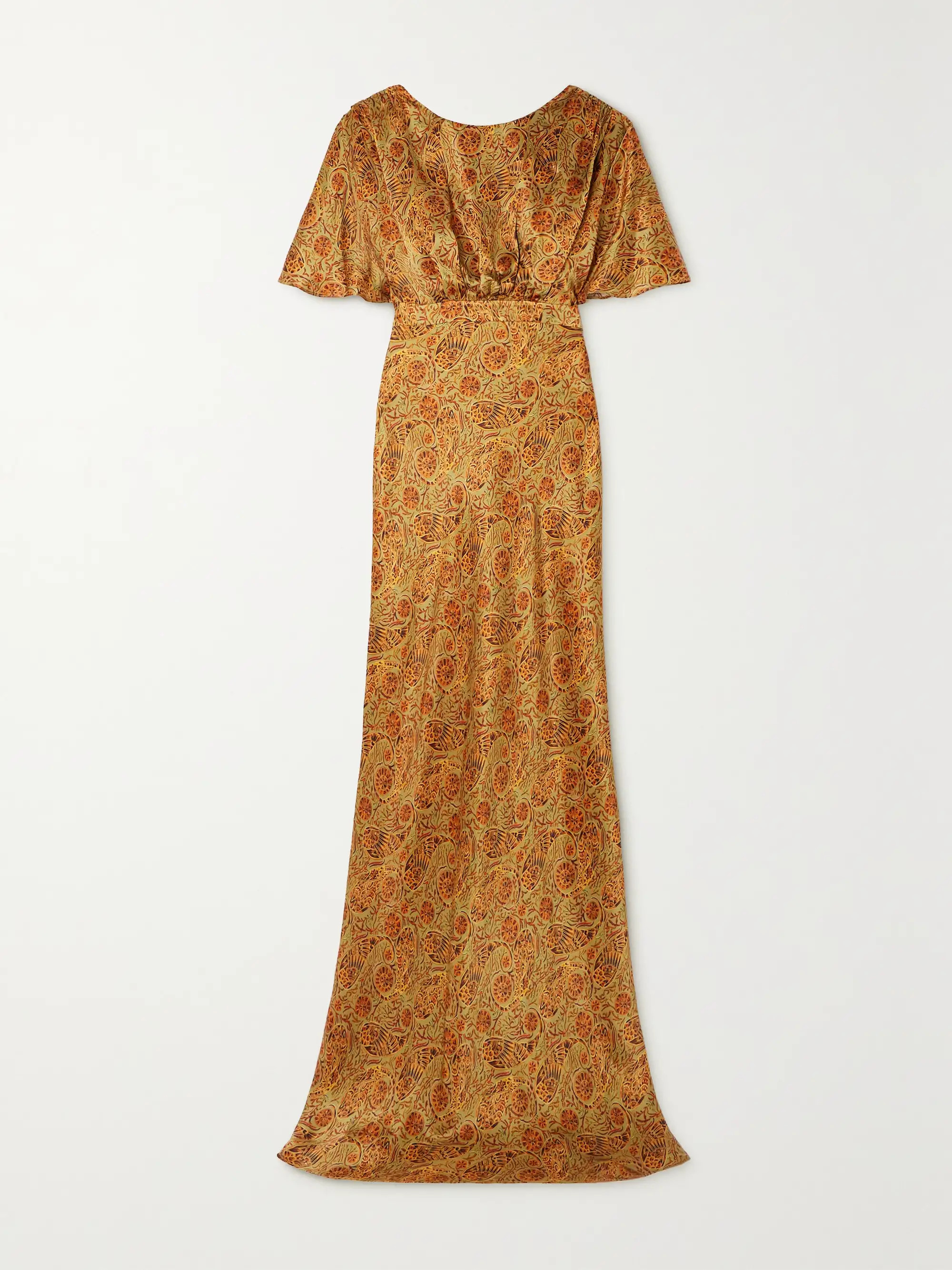 Winona paisley-print silk-satin maxi dress | NET-A-PORTER (US)