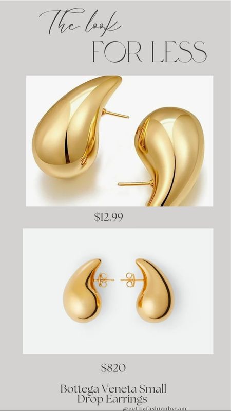 Gold drop earrings for Look for Less 

#LTKover40 #LTKsalealert #LTKfindsunder100