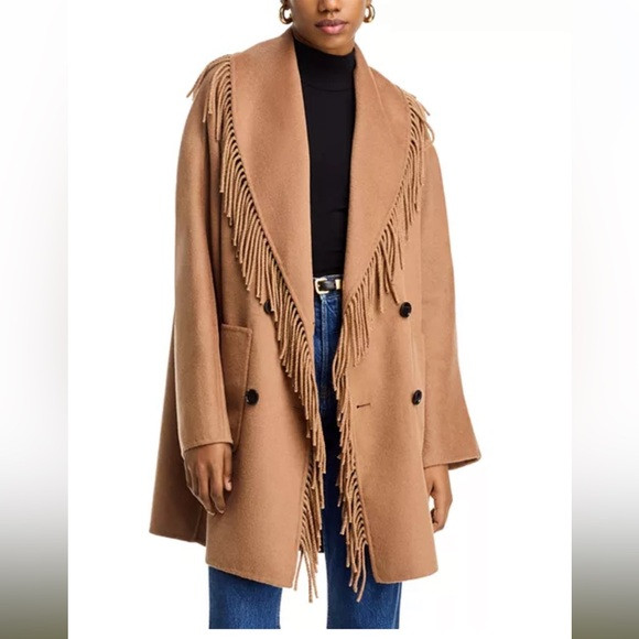 Rails Hugo Double Breasted Fringe Coat- Camel | Poshmark