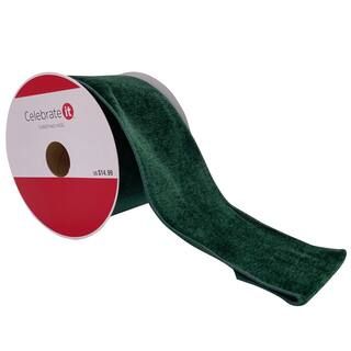 3.5" Velvet Wired Ribbon by Celebrate It™ Christmas | Michaels Stores