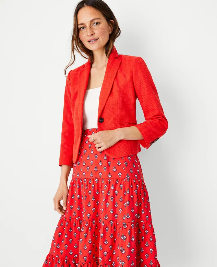The Petite Newbury Blazer in Twill | Ann Taylor (US)