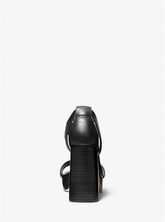 Berkley Leather Block-Heel Sandal | Michael Kors US