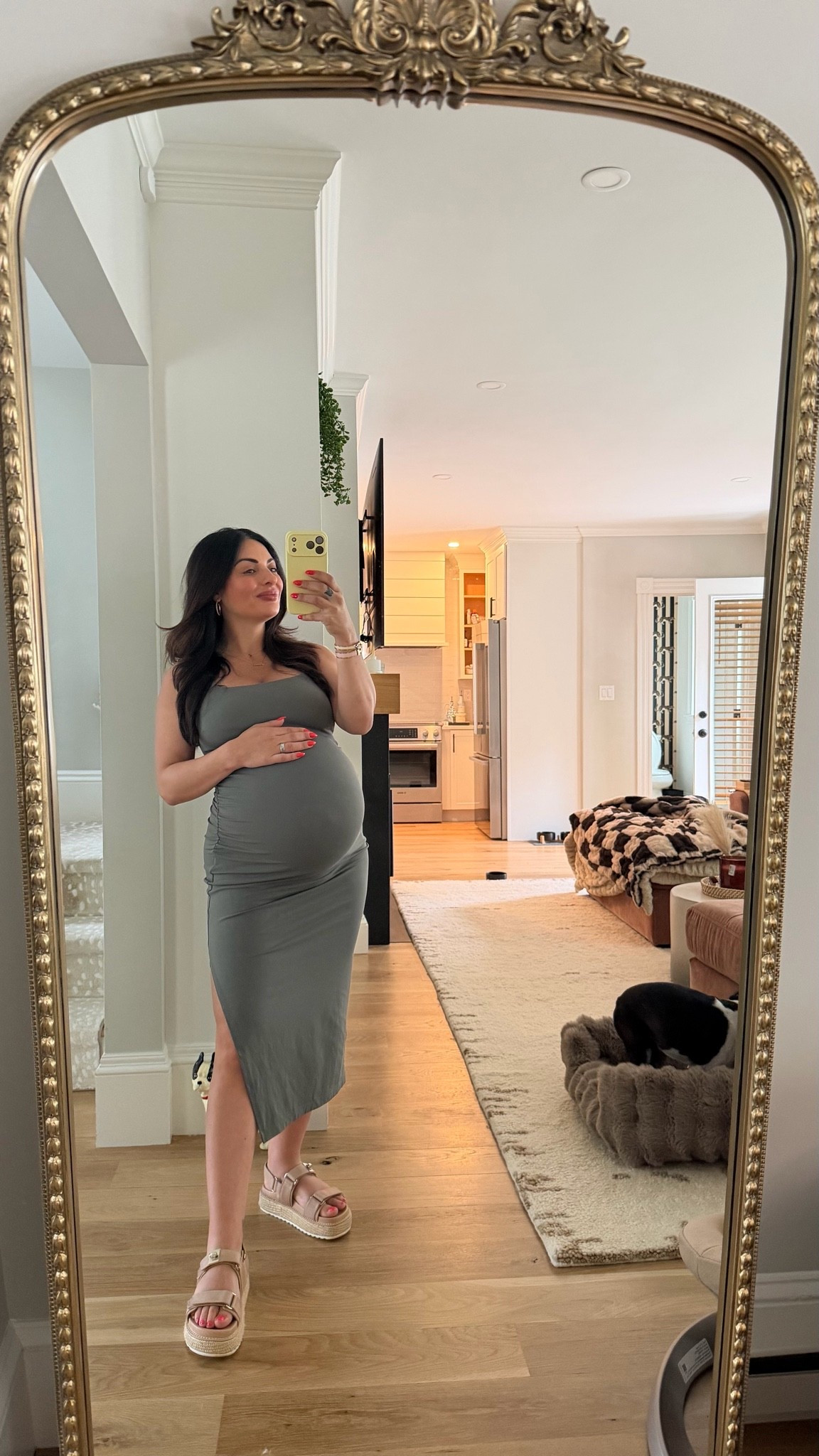 This maternity dress is 💯

#LTKootd #LTKBump #LTKBaby
