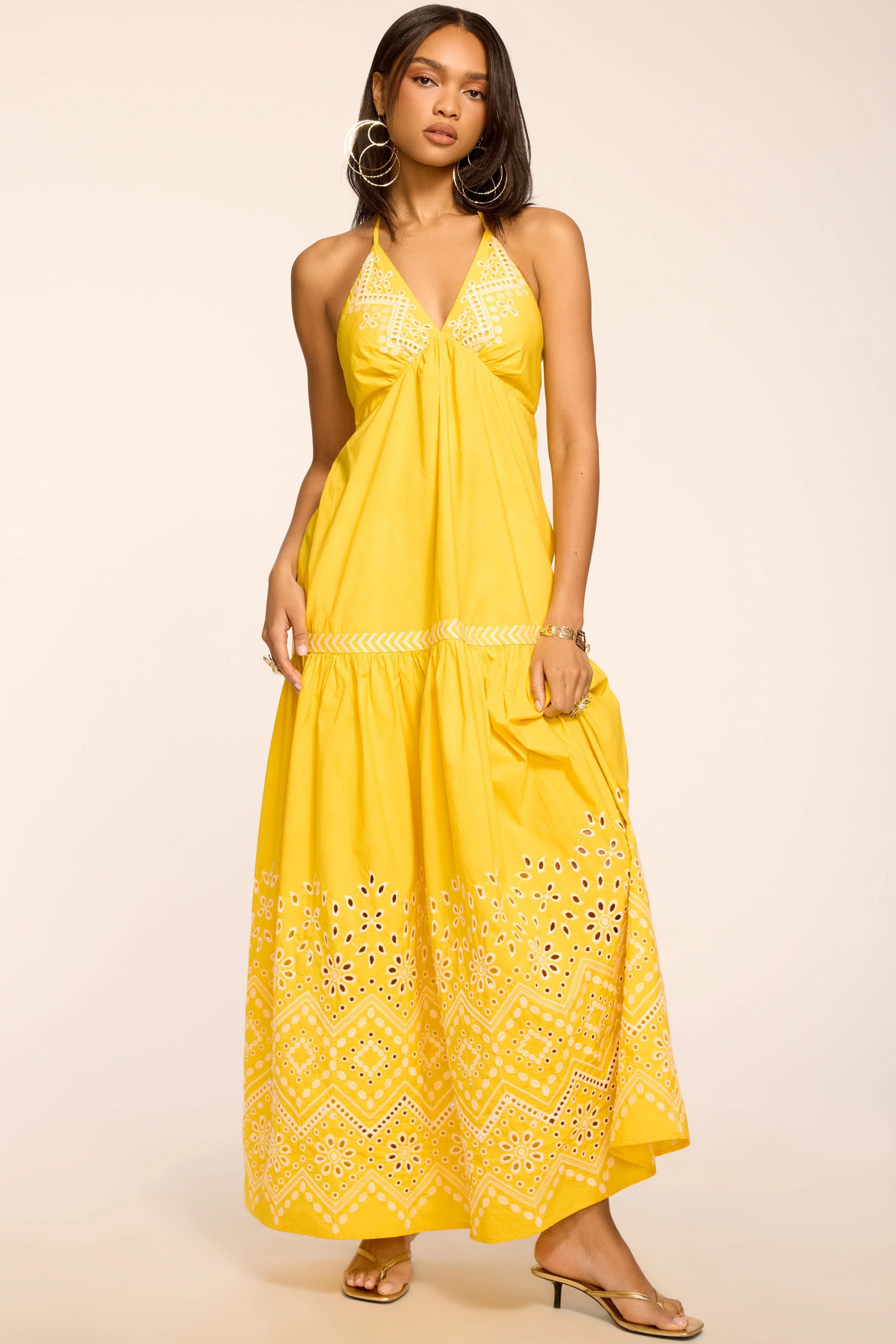 Amaris Embroidered Maxi Dress | Ramy Brook