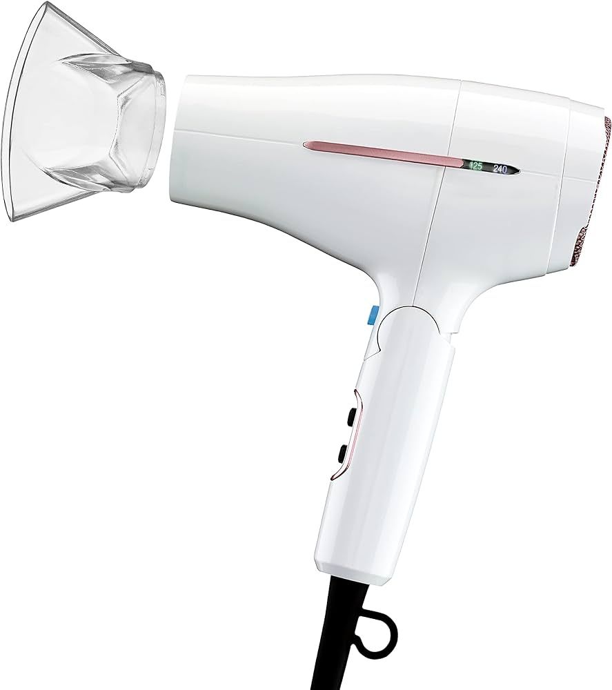 Conair Travel Hair Dryer, 1875W Worldwide Travel Hair Dryer with Smart Voltage Technology and Fol... | Amazon (US)