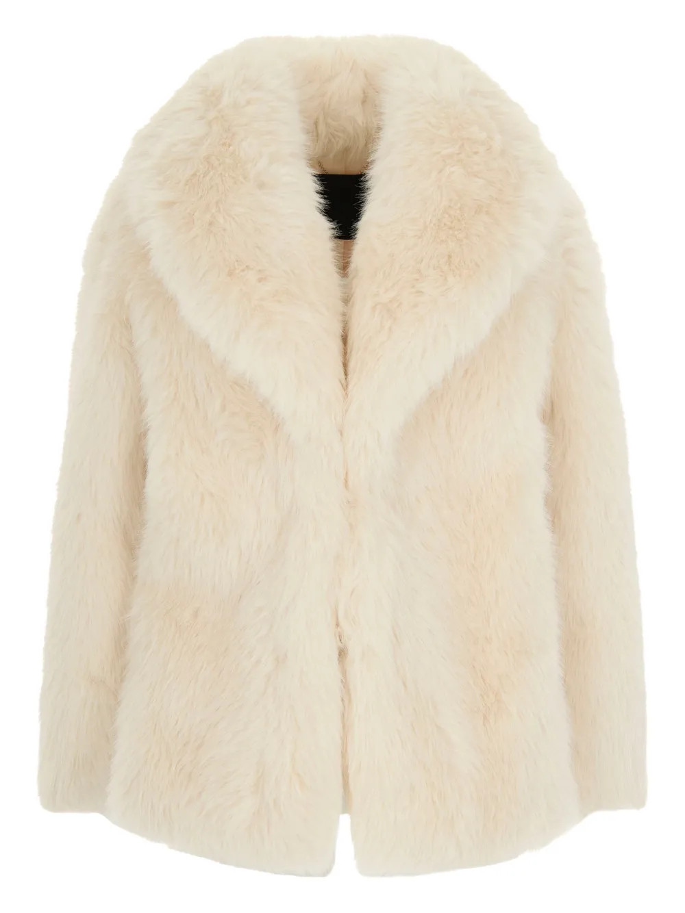 faux-fur collar coat | Farfetch (BR)