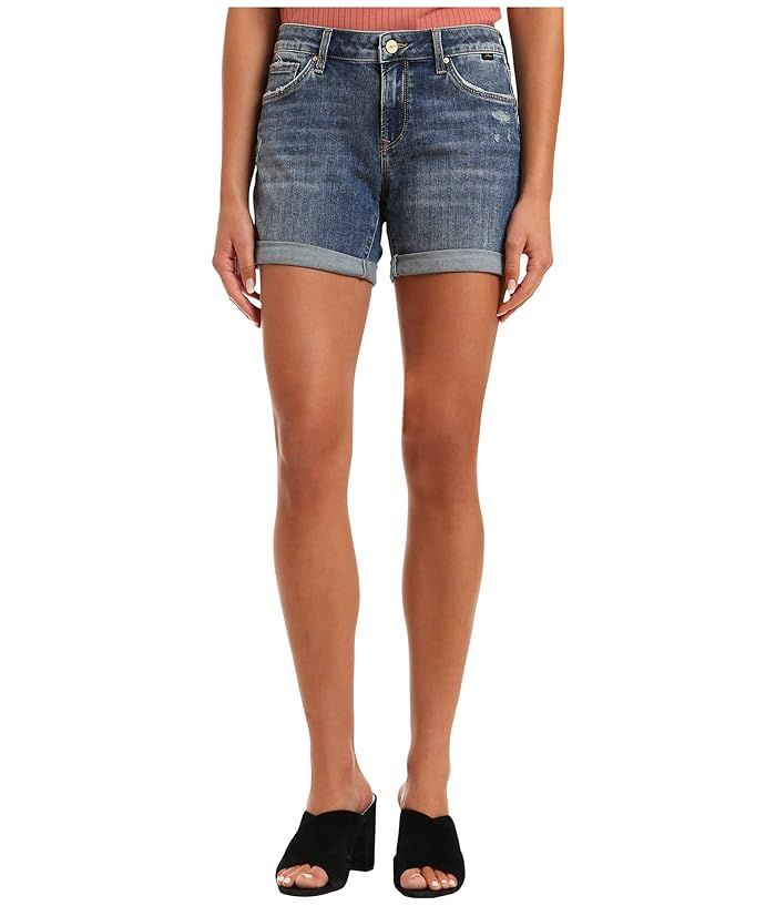 Mavi Jeans Pixie Mid-Rise Boyfriend Shorts in Mid Ripped Vintage (Mid Ripped Vintage) Women's Shorts | Zappos