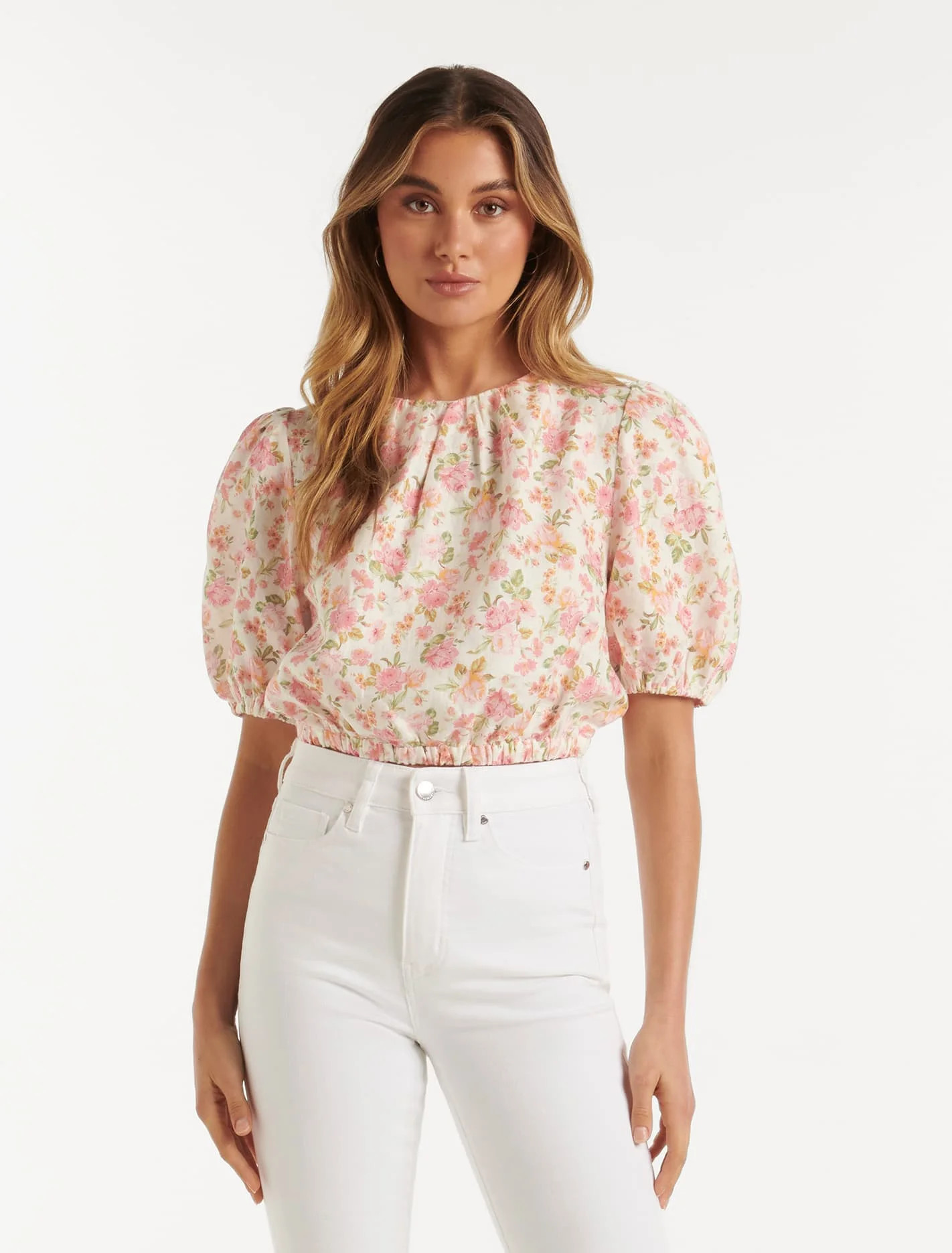 Jodie Puff-Sleeve Top | Forever New (AU)