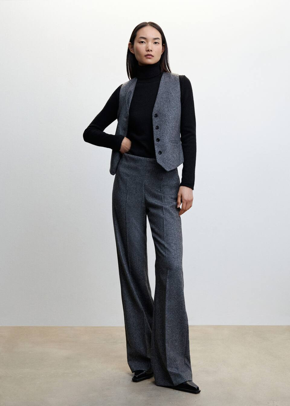 Turtleneck knitted sweater -  Women | Mango USA | MANGO (US)