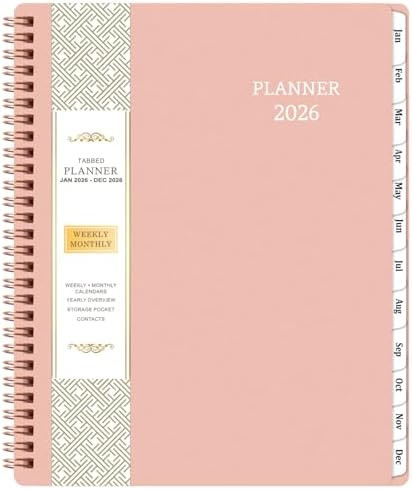 2026 Planner - 2026 Calendar Planner from Jan. 2026 - Dec. 2026, 8" x 10" Planner 2026, Planner 2... | Amazon (US)