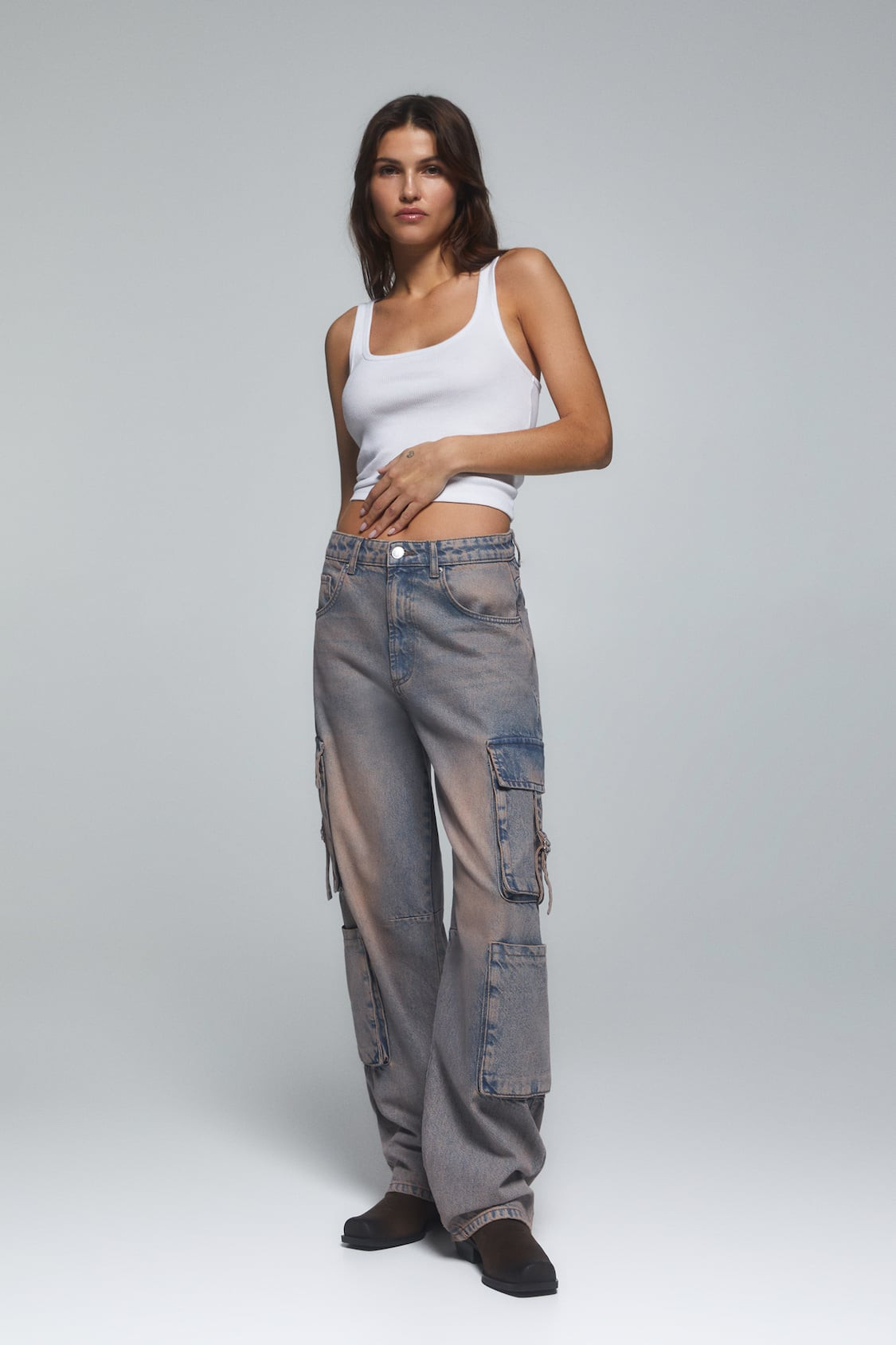 Cargo jeans met meerdere zakken | PULL and BEAR NL