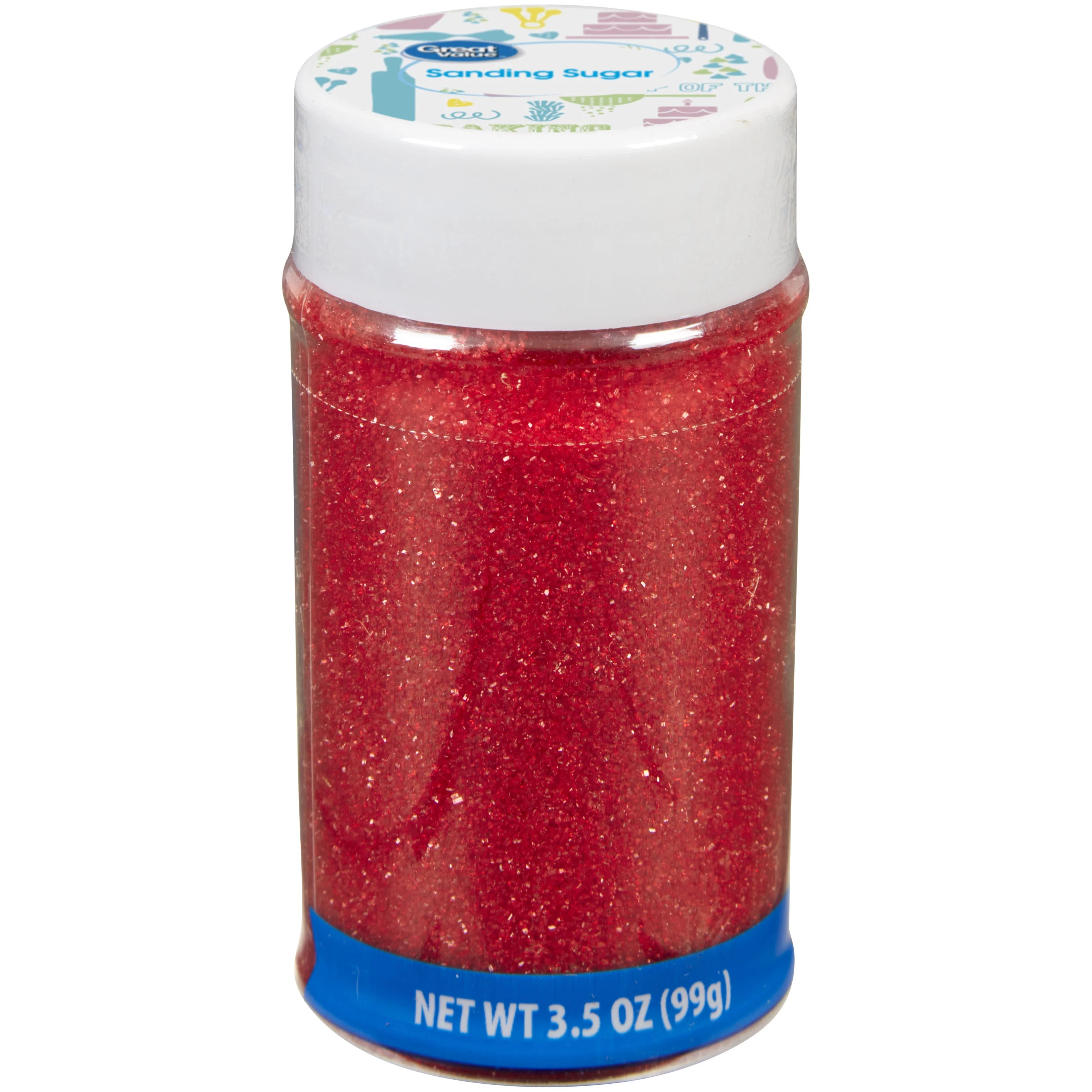 Great Value Red Sparkling Sugar, 3.5 oz. - Walmart.com | Walmart (US)