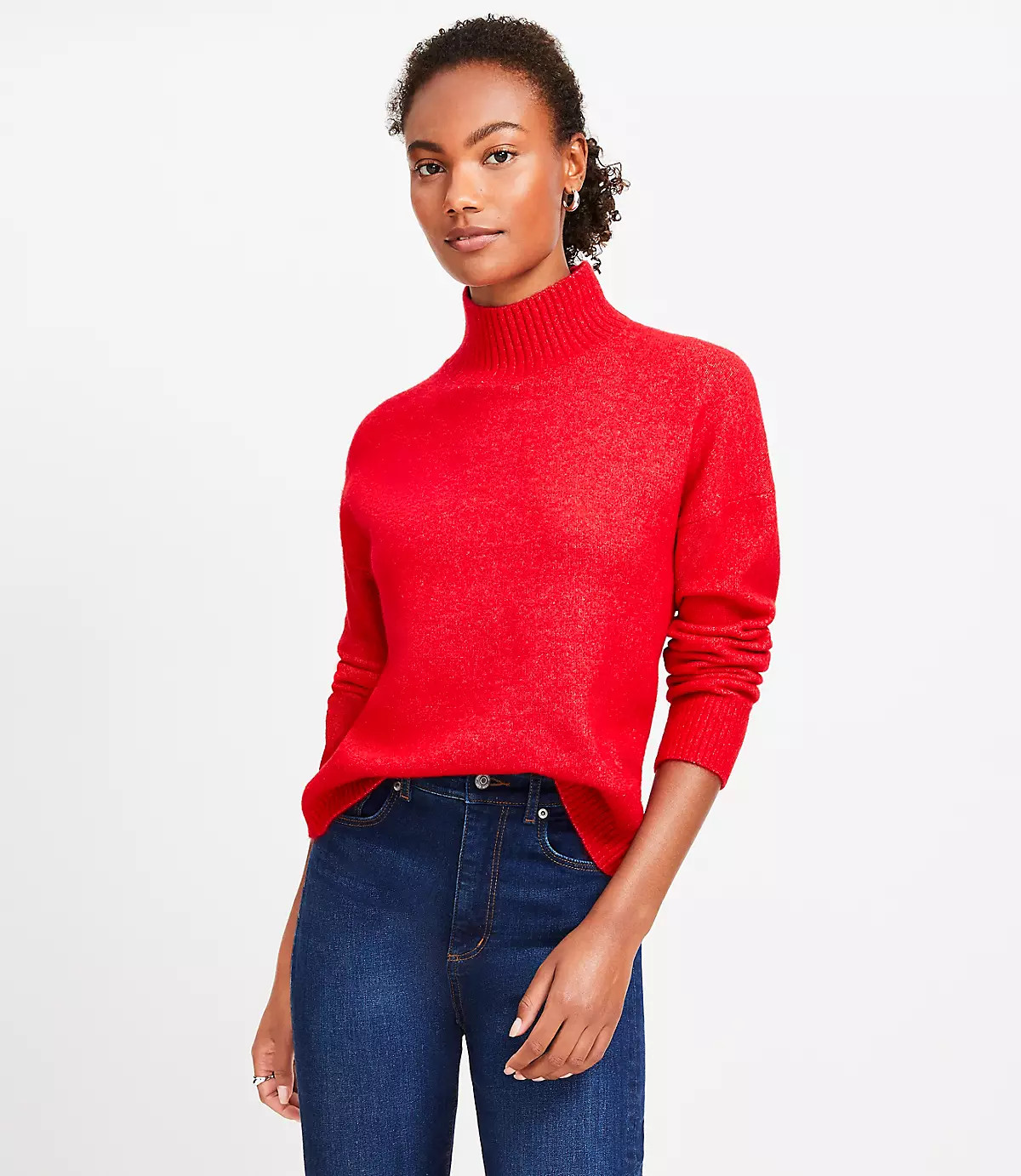 Modern Mock Neck Sweater | LOFT