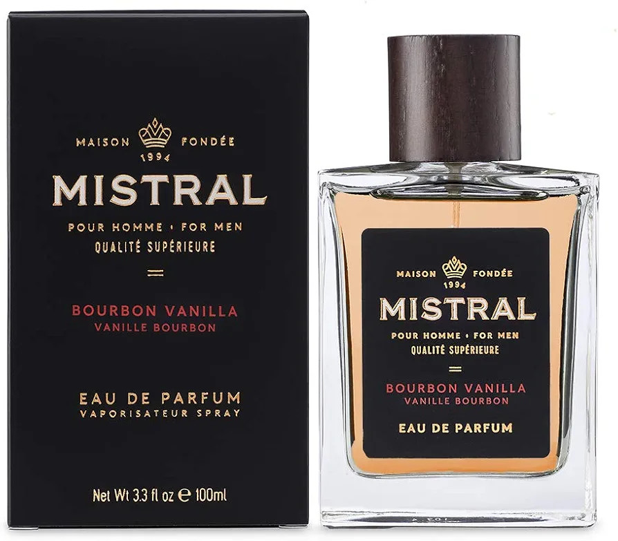 Mistral Men's Cologne, Bourbon Vanilla, Made in France, 3.4 Oz | Amazon (US)