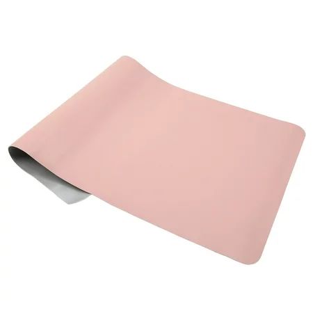 Pad DoubleSided Table Mat Multifunctional Waterproof Leather Writing Desk Mouse Pad(Pink Silver | Walmart (US)